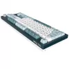 Montech MKey TKL tastatūra Gaming USB tumši pelēka, gaiši zila, balta
