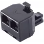 Vadu savienotājs ShiverPeaks BS71230 3xRJ-11 Melns