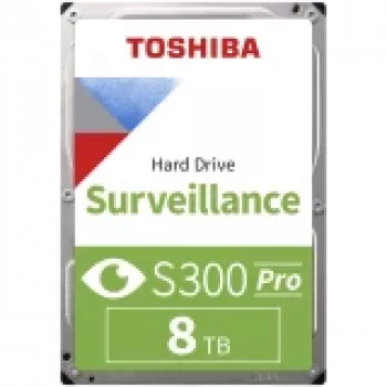 Toshiba S300 Pro iekšējais cietais disks novērošanas sistēmām 8 TB 7200 RPM 512 MB 3.5 Serial ATA III