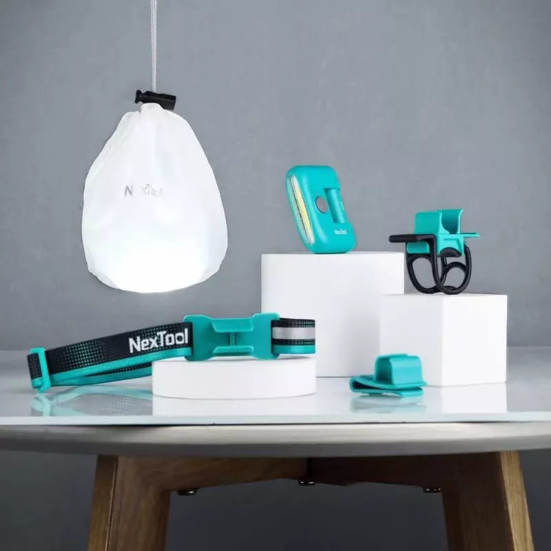 Galvaslampa Nextool NE20005 LED uzlādējama 170 lm, USB-C, 37,8 g, ABS, mākoņzila