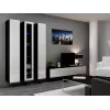 Cama slēgts Skapis VIGO '180' 180/40/30 balts/melns glancēts