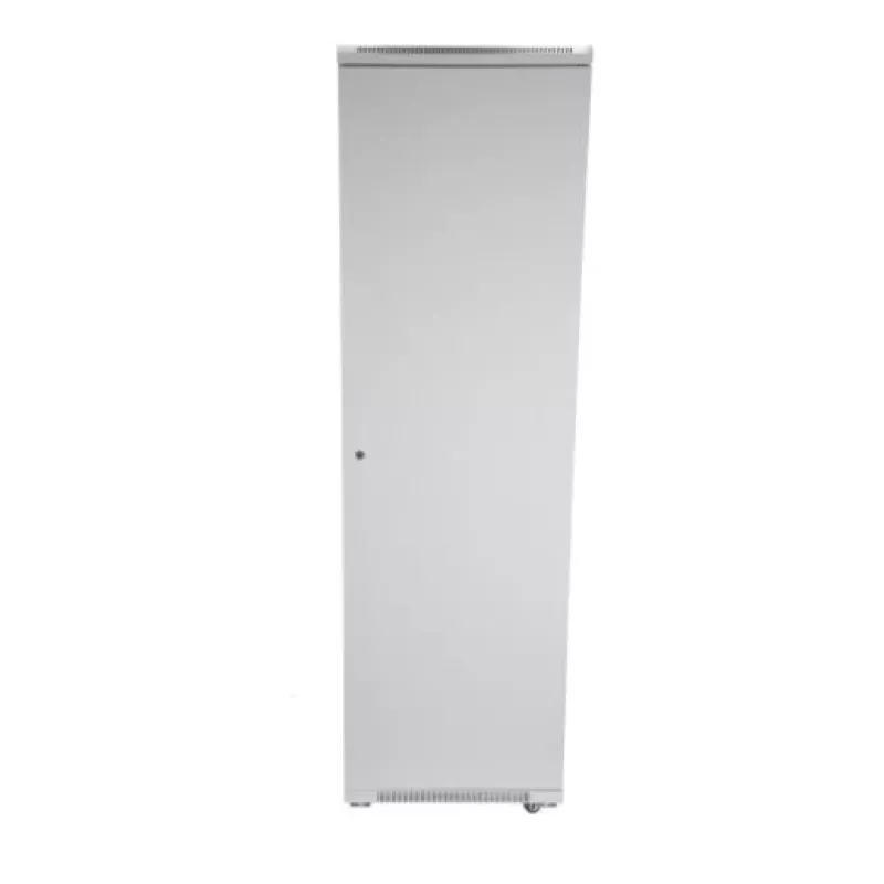 SOMI Networks 42U, 19″ brīvi stāvošs skapis 42U-60/80NACP, pelēks, maksimālā slodze 800 kg, noņemami un slēdzami sānu paneļi, perforētas metāla durvis, neizjaukts, dziļums 80 cm