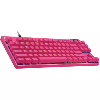 Logitech G PRO X TKL RAPID spēļu tastatūra USB QWERTY Rozā Tenkeyless