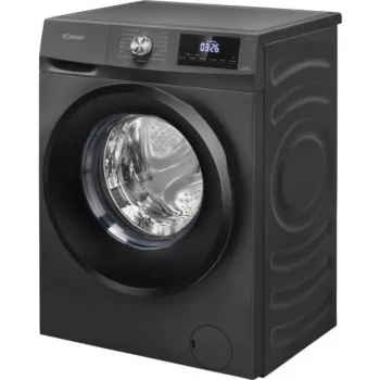 Brīvi stāvoša Bomann veļas mazgājamā-žāvējamā mašīna WAT7186 8 kg mazgāšana / 5 kg mazgāšana+žāvēšana, 1400 RPM, Melns titāns