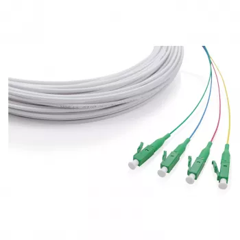 FTTH drop kabelis DIGITUS viens režīms 4 šķiedras ar 4 LC/APC savienotājiem, 30 m