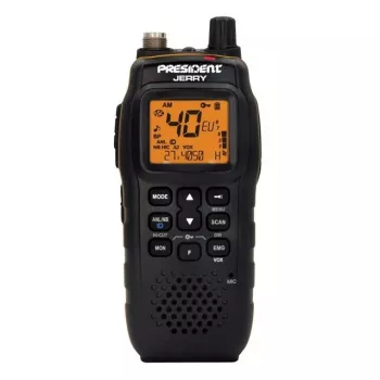 Prezidents Jerry ASC AM/FM CB portatīvais radio melns