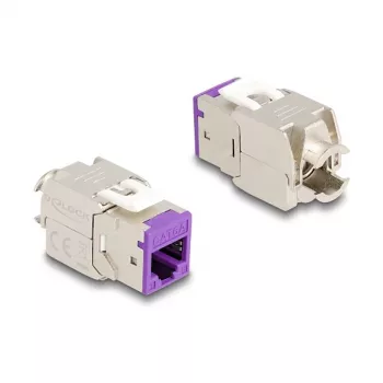DeLOCK 88121 keystone modulis, plakans, violets, RJ-45, 10 gab.