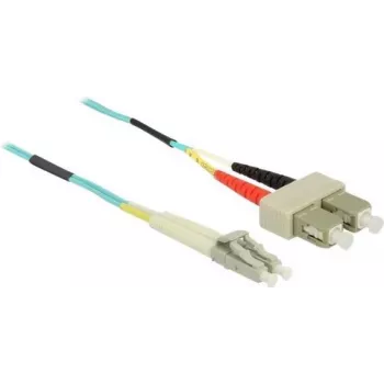 Optiskās šķiedras kabelis DeLOCK LC uz SC Multi-mode OM3 0,5 m