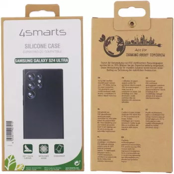 4smarts silikona maciņš Samsung Galaxy S24 Ultra 17.3 cm 6.8 inch Melns