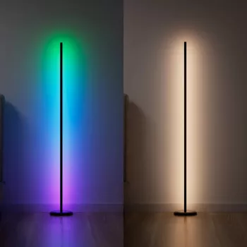 Stāvlampa Nanoleaf N7204K02-1FL 22W RGBW — regulējama RGB un baltā gaisma