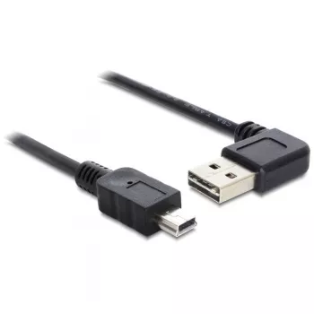 USB kabelis DeLOCK 85175 USB 2.0 0.5m USB A Mini-USB B Melns