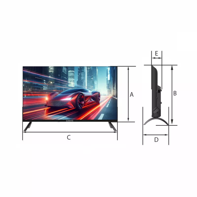 Manta 32LHA123E 32 collu HD LCD televizors 1366 x 768