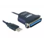 USB uz Printera kabelis DeLOCK 82001 1.8m Melns