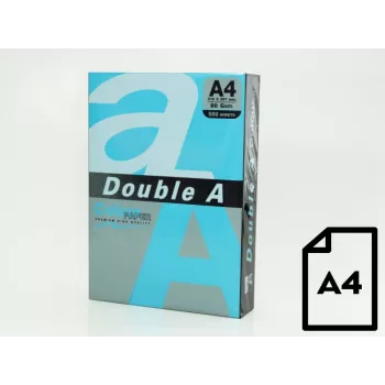 Krāsainais papīrs Double A, 80g, A4, 500 loksnes, Deep Blue