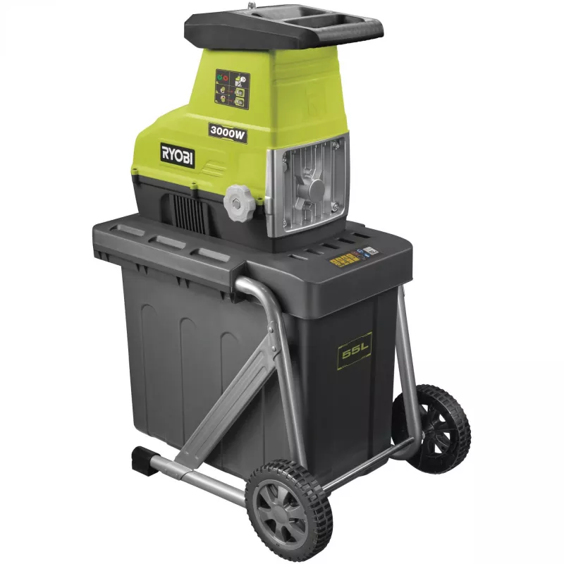 Ryobi RSH3045U dārza smalcinātājs, elektrisks, 3000 W, smalcināšanas diametrs 45 mm, 21 kg