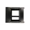 Extralink Rack skapis 9U 600x600 AZH Melns, sienas stiprinājums, veramās durvis