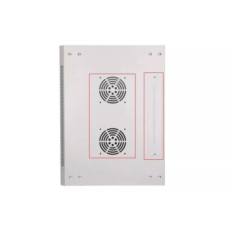 Extralink sienas skapis 12U 600x450 pelēks, metāla durvis