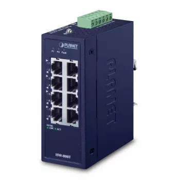 PLANET ISW-800T tīkla slēdzis Nepārvaldāms L2 Fast Ethernet (10/100) Zils