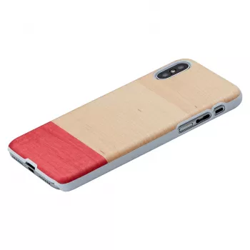 Aizsargmaciņš iPhone XS Max man and wood — balts miss match