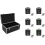 LED bateriju apgaismojums EUROLITE AKKU TL-3 TCL QuickDMX 6x ar transporta somu TDV-1