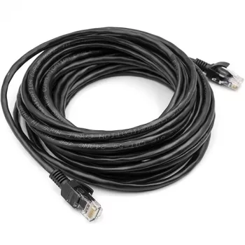 Kabelis Cat5E UTP, 7,5m, Melns