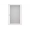 Lanberg sienas montāžas sadales skapis 19'' 18U 600x450mm pelēks (stikla durvis)