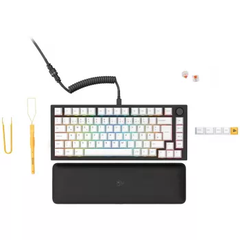 Glorious GMMK Pro Black Slate 75% TKL tastatūra - salikta, ISO DE izkārtojums - melna (GLO-GMMK-P75-FOX-ISO-B-DE)