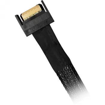 ICY DOCK MB414L-B MCIO 4i SFF-TA-1016 uz MCIO 4i SFF-TA-1016 kabelis, 0.5 m