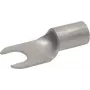 KLAUKE 1652C6 Dakšveida kabeļa uzgalis 10 mm² neizolēts sudraba krāsā 1 gab.
