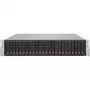 Supermicro SuperChassis 216BE2C-R609JBOD - 2U statīva korpuss ar 24 karstās maiņas SATA/SAS nodalījumiem, 600W