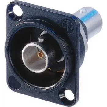 Neutrik NTR-NBB75DFIB BNC savienotājs -30 – 80 °C melns/sudrabs