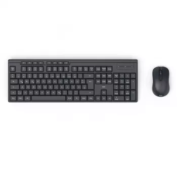 Bezvadu tastatūras un peles komplekts HAMA WKM-200 melns