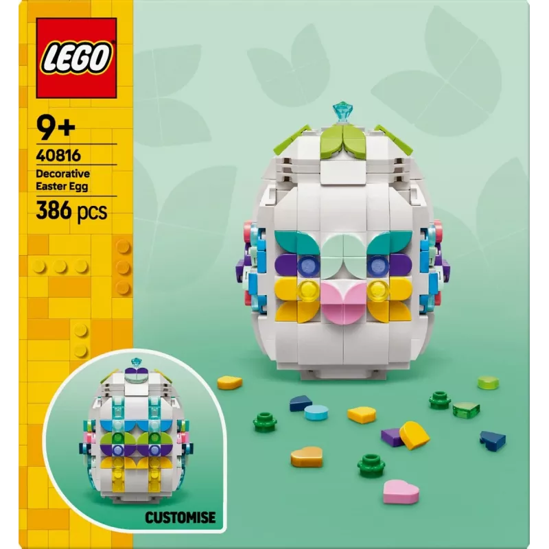 LEGO Blocks 40816 Dekoratīvā Lieldienu ola