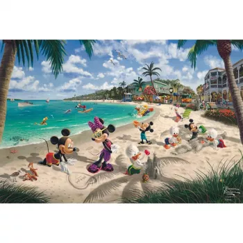 Thomas Kinkade Studios: Disney - Mikijs un Minnija Floridā, Puzle 200 gabali