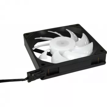 Datora korpusa ventilators INTER-TECH ES-011, 120 mm, melns, 1 gab.