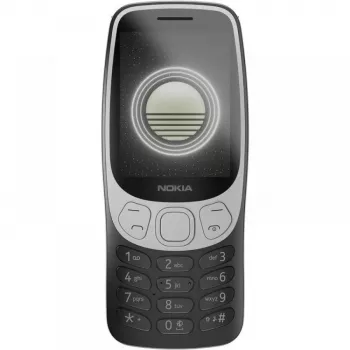 Nokia 3210 4G (2024) (TA-1618) Grunge Black - 2.4 collu TFT telefons ar 64 MB RAM, 128 MB krātuvi, Dual SIM, Bluetooth 5.0, 2 MP kamera