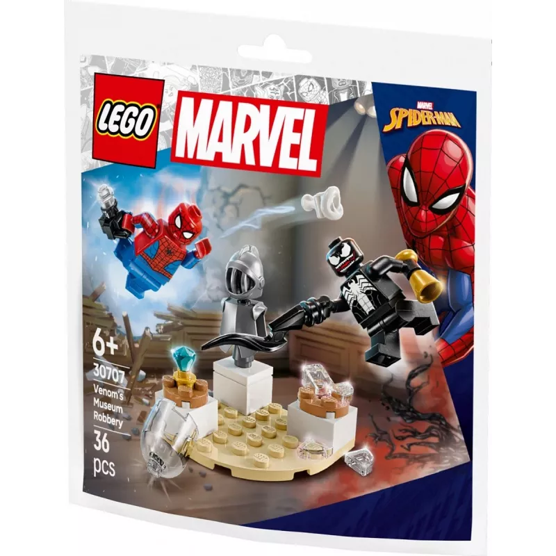 Konstruktors LEGO Venoma muzeja aplaupīšana polimaisiņu komplekts 30707 — Marvel Super Heroes, neliels kolekcionējams rotaļu komplekts