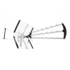 Āra/iekštelpu DVB-T antenna LIBOX LB2000 ar 69 dB pastiprinātāju, 174–790 MHz, alumīnijs/melns