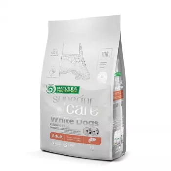 NATURE'S PROTECTION Superior Care White Dogs Grain Free Junior Small white fish - sausā barība kucēniem - 10 kg