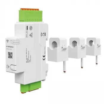 Tuya HS083809 – viedais enerģijas skaitītājs 3P+N, 120A, DIN sliede, Wi-Fi