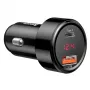 Auto lādētājs Baseus CCMLC20C-01 Universāls Melns Ātrā uzlāde 12-24V