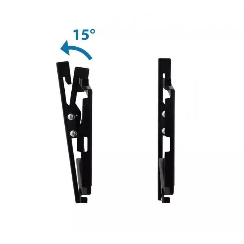 TV sienas stiprinājums ESPERANZA ERW010 14–50 collām (35.6–127 cm), slīpums 15°, VESA 75x75–200x200, maks. slodze 25 kg, melns