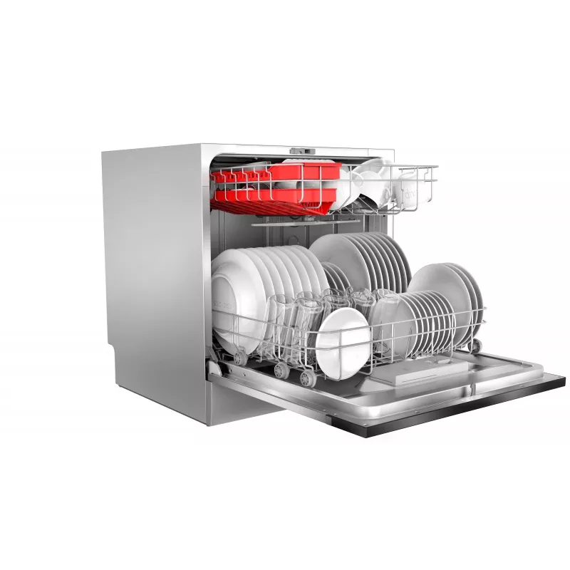 Iebūvējamā trauku mazgājamā mašīna Toshiba DW-08T2EE(S)-PL — 8 komplekti, F energoklase, 49 dB, 55×59×50 mm