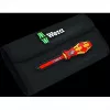 Wera 05006603001 Kraftform Kompakt VDE 7 extra slim 1 Tool Finder skrūvgriežu komplekts, 7 daļas, 817 VDE rokturis uzgaļiem + 6 īpaši tievi VDE asmeņi, IEC 60900, ar jostas somiņu