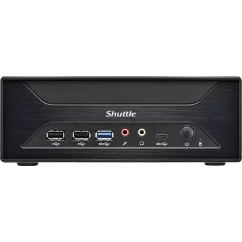 Shuttle PIB-XH81001 XH810XPC plānais Barebone, LGA 1851, Intel H810, 2xHDMI, 1x DP, 1x VGA, 2x COM