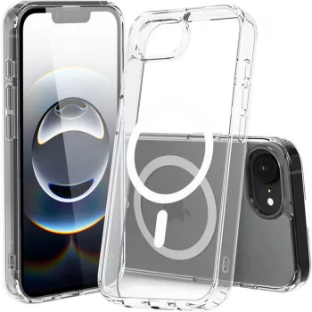Nevox StyleShell SHOCKFlex - iPhone 16e/17e caurspīdīgs, saderīgs ar MagSafe