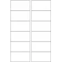 HERMA 10776 pašlīmējošā etiķete 8,89 cm x 4,66 cm, 12 etiķetes uz lapas