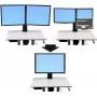 Ergotron WorkFit-C pārveidošanas komplekts no diviem ekrāniem uz vienu HD (LCD un klēpjdators) - montāžas komponents LCD displejam - ekrāna izmērs: 76,2 cm (30 inch) - montāžas saskarne: 100 x 1