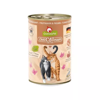 Granatapet DeliCatessen Tītars & Fazāns – mitrā barība kaķiem 400 g