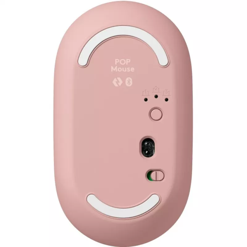 Logitech POP Icon Combo - Bezvadu tastatūras un peles komplekts - Bluetooth LE - QWERTY - US International - rozā, baltā (920-013142)